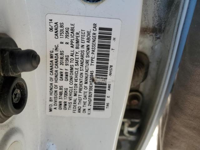 Photo 11 VIN: 2HGFB2F59EH530345 - HONDA CIVIC 