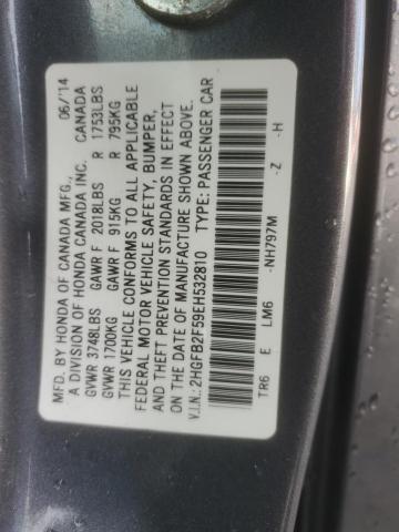 Photo 11 VIN: 2HGFB2F59EH532810 - HONDA CIVIC LX 