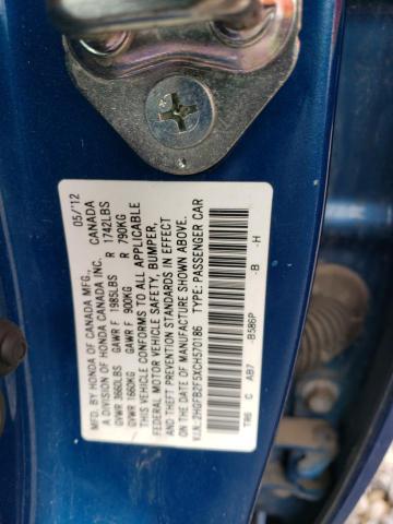 Photo 11 VIN: 2HGFB2F5XCH570186 - HONDA CIVIC 