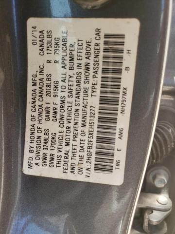 Photo 11 VIN: 2HGFB2F5XEH513277 - HONDA CIVIC LX 