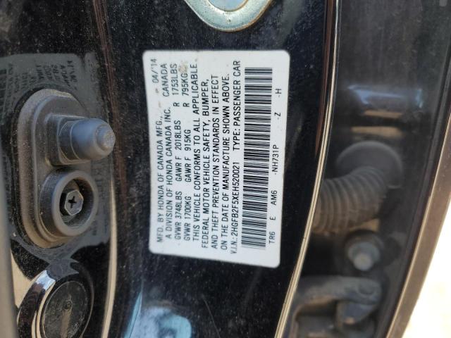 Photo 12 VIN: 2HGFB2F5XEH520021 - HONDA CIVIC LX 