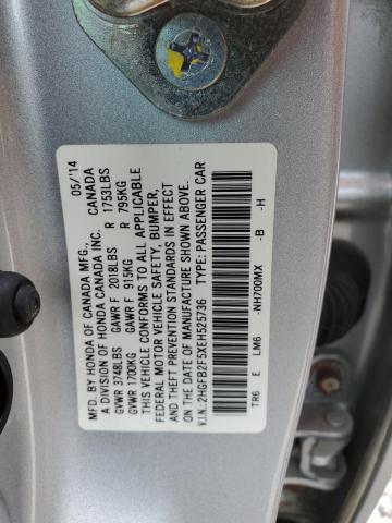 Photo 11 VIN: 2HGFB2F5XEH525736 - HONDA CIVIC 