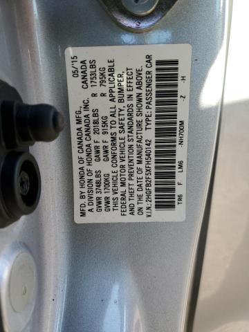 Photo 12 VIN: 2HGFB2F5XFH540142 - HONDA CIVIC 