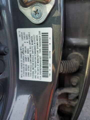 Photo 11 VIN: 2HGFB2F64DH551627 - HONDA CIVIC HF 