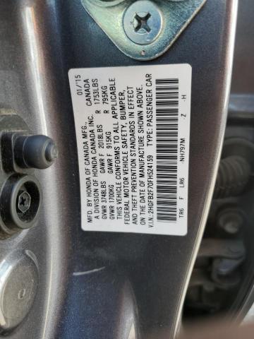 Photo 11 VIN: 2HGFB2F70FH524159 - HONDA CIVIC SE 