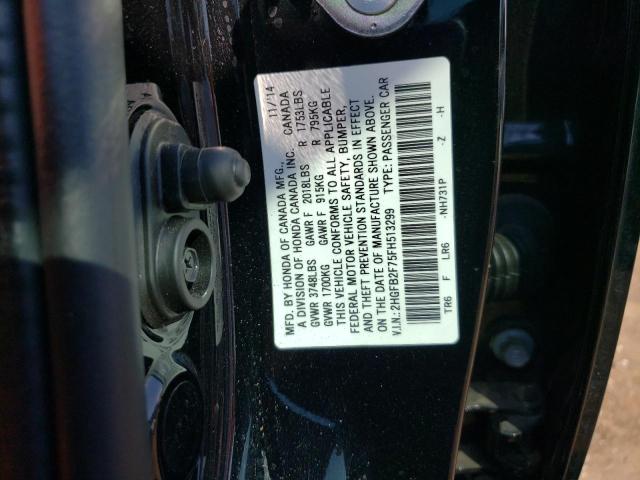 Photo 11 VIN: 2HGFB2F75FH513299 - HONDA CIVIC SE 