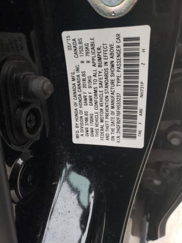 Photo 11 VIN: 2HGFB2F76FH533237 - HONDA CIVIC SE 