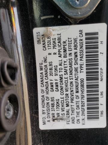 Photo 11 VIN: 2HGFB2F76FH558090 - HONDA CIVIC SE 