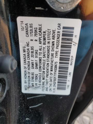 Photo 11 VIN: 2HGFB2F77FH508475 - HONDA CIVIC SE 