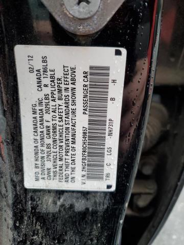 Photo 12 VIN: 2HGFB2F80CH549857 - HONDA CIVIC EX 