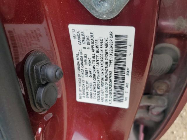 Photo 11 VIN: 2HGFB2F82CH578163 - HONDA CIVIC EX 