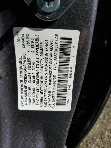 Photo 11 VIN: 2HGFB2F82FH527962 - HONDA CIVIC EX 