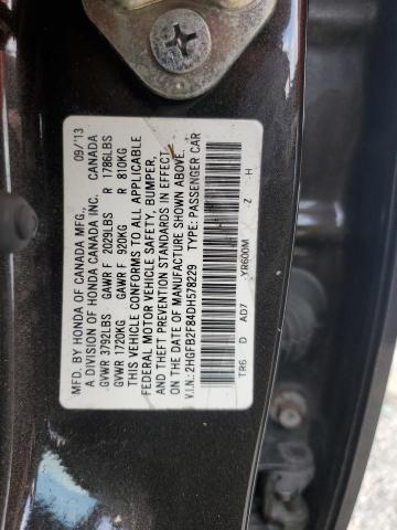 Photo 11 VIN: 2HGFB2F84DH578229 - HONDA CIVIC EX 