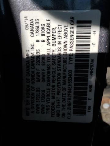 Photo 11 VIN: 2HGFB2F84EH553400 - HONDA CIVIC EX 