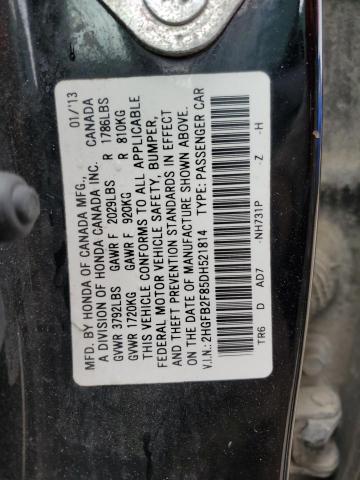 Photo 11 VIN: 2HGFB2F85DH521814 - HONDA CIVIC EX 