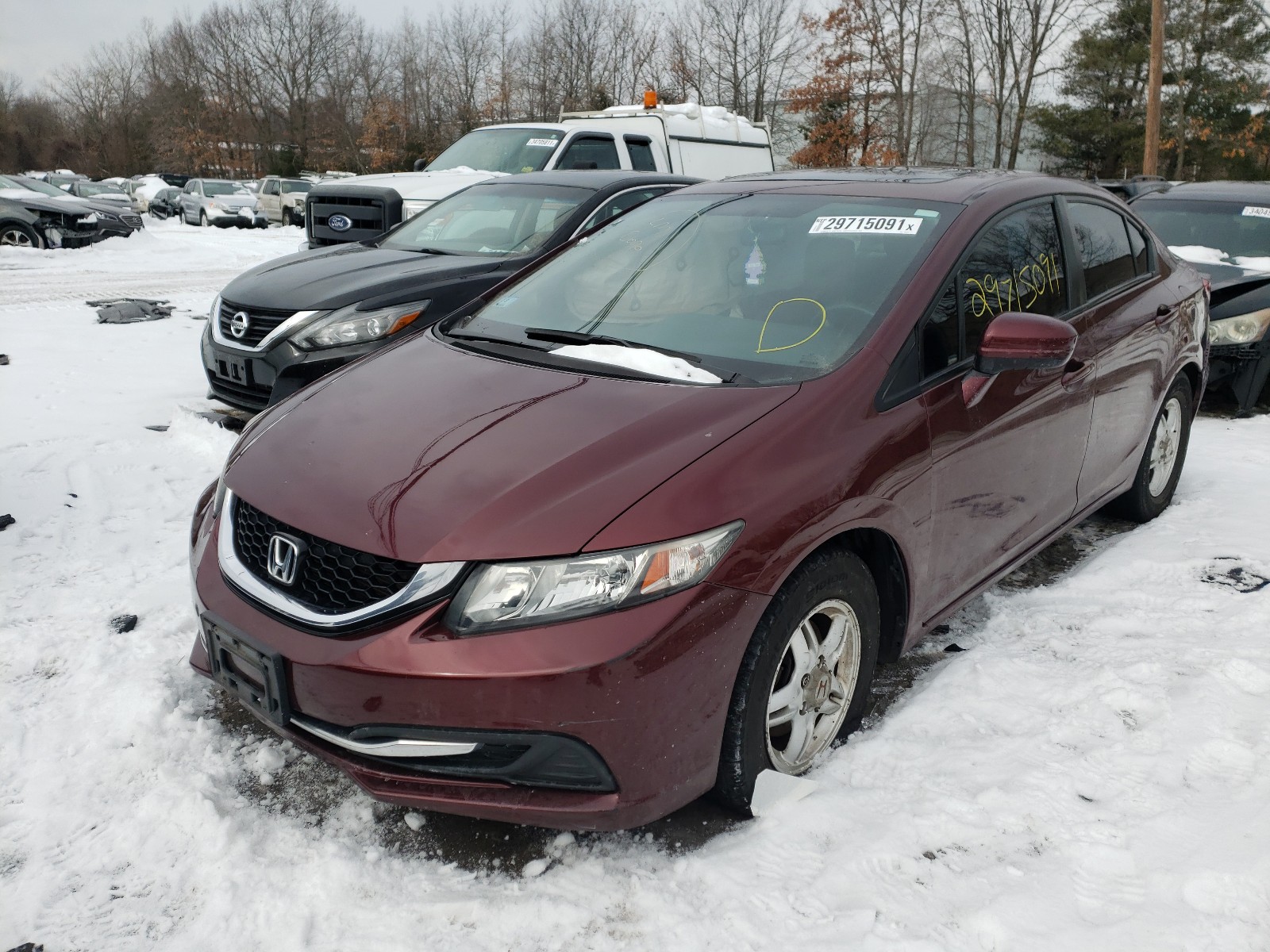 Photo 1 VIN: 2HGFB2F85FH505874 - HONDA CIVIC EX 