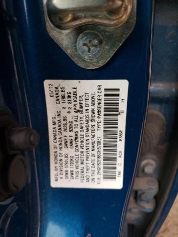 Photo 11 VIN: 2HGFB2F86CH570857 - HONDA CIVIC EX 