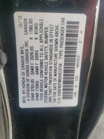 Photo 11 VIN: 2HGFB2F86DH513754 - HONDA CIVIC 