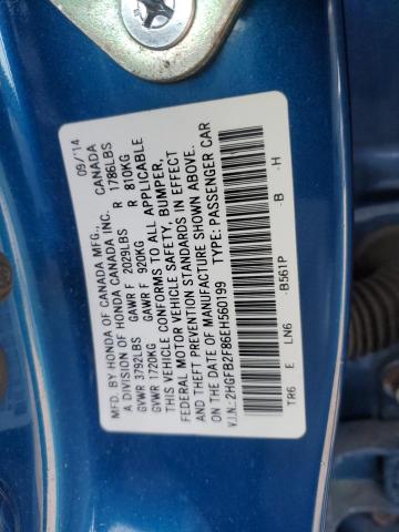 Photo 11 VIN: 2HGFB2F86EH560199 - HONDA CIVIC 