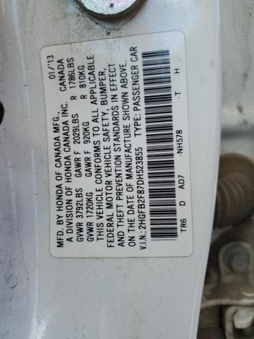 Photo 11 VIN: 2HGFB2F87DH523855 - HONDA CIVIC 