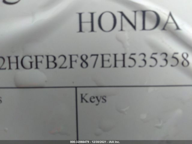 Photo 8 VIN: 2HGFB2F87EH535358 - HONDA CIVIC SEDAN 