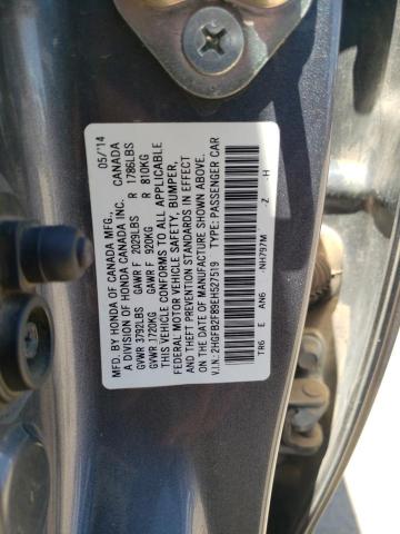 Photo 12 VIN: 2HGFB2F89EH527519 - HONDA CIVIC EX 