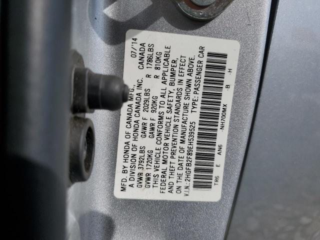 Photo 11 VIN: 2HGFB2F89EH539525 - HONDA CIVIC 