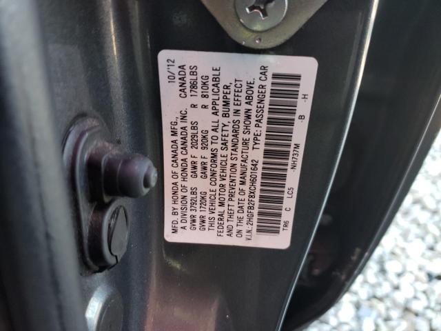 Photo 11 VIN: 2HGFB2F8XCH601642 - HONDA CIVIC EX 