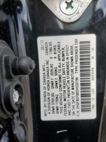 Photo 11 VIN: 2HGFB2F8XDH533196 - HONDA CIVIC EX 