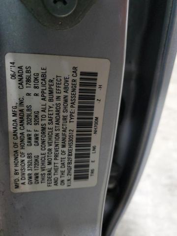 Photo 11 VIN: 2HGFB2F8XEH530512 - HONDA CIVIC EX 