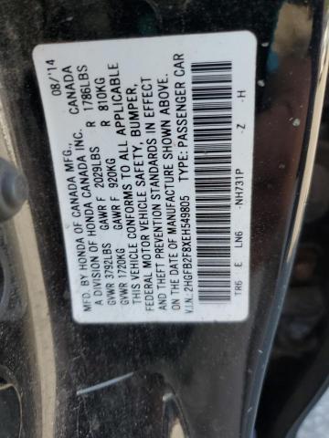 Photo 11 VIN: 2HGFB2F8XEH549805 - HONDA CIVIC EX 