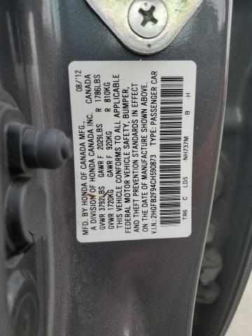 Photo 11 VIN: 2HGFB2F94CH590873 - HONDA CIVIC EXL 