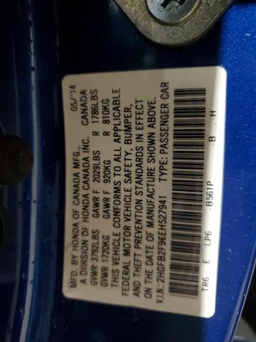 Photo 12 VIN: 2HGFB2F96EH527941 - HONDA CIVIC EXL 