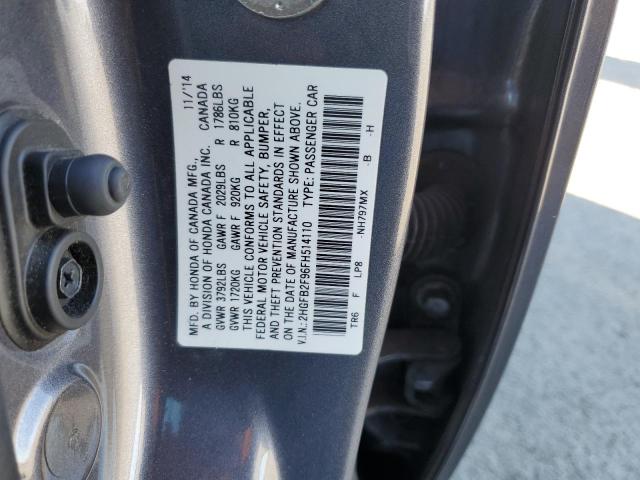 Photo 11 VIN: 2HGFB2F96FH514110 - HONDA CIVIC EXL 