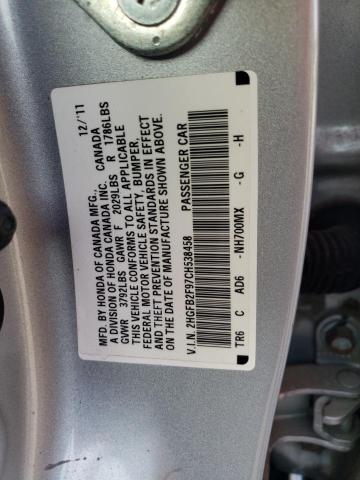 Photo 12 VIN: 2HGFB2F97CH538458 - HONDA CIVIC EXL 