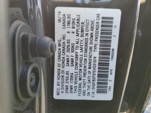 Photo 11 VIN: 2HGFB2F97EH531674 - HONDA CIVIC SEDAN 