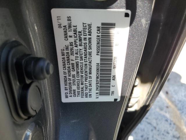 Photo 11 VIN: 2HGFB2F98CH506554 - HONDA CIVIC EXL 