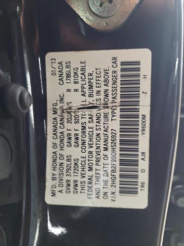 Photo 11 VIN: 2HGFB2F99DH526927 - HONDA CIVIC 