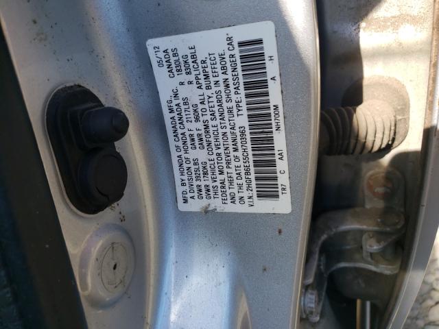 Photo 9 VIN: 2HGFB6E55CH703963 - HONDA CIVIC SI 