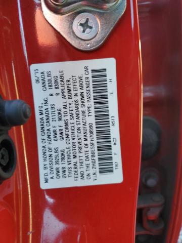 Photo 11 VIN: 2HGFB6E55FH708990 - HONDA CIVIC SI 