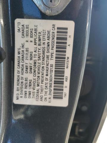 Photo 12 VIN: 2HGFB6E56DH702130 - HONDA CIVIC 