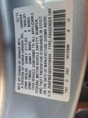 Photo 11 VIN: 2HGFB6E56DH709434 - HONDA CIVIC SI 