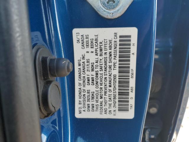 Photo 11 VIN: 2HGFB6E57DH702900 - HONDA CIVIC SI 