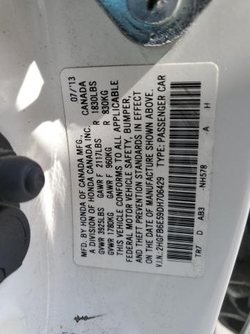 Photo 11 VIN: 2HGFB6E59DH706429 - HONDA CIVIC SI 