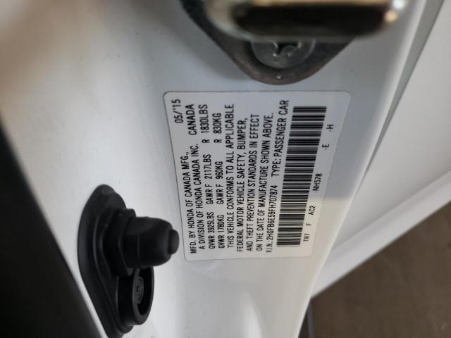 Photo 9 VIN: 2HGFB6E59FH707874 - HONDA CIVIC SI 