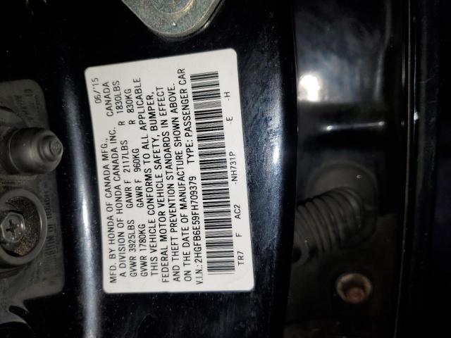 Photo 11 VIN: 2HGFB6E59FH709379 - HONDA CIVIC 