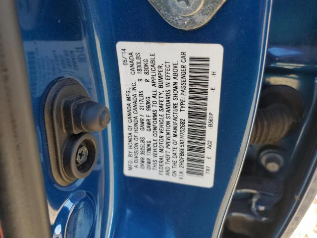 Photo 11 VIN: 2HGFB6E5XEH702682 - HONDA CIVIC 