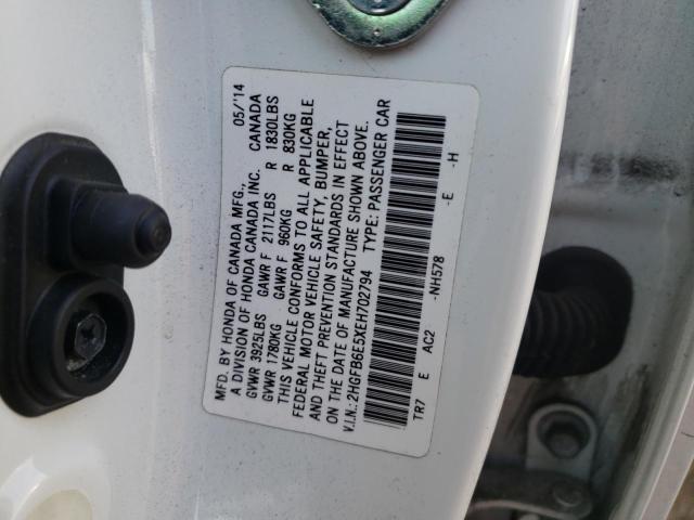 Photo 12 VIN: 2HGFB6E5XEH702794 - HONDA CIVIC SI 