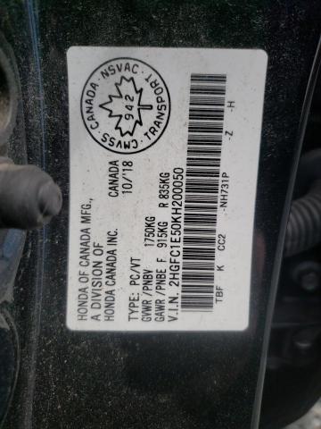 Photo 9 VIN: 2HGFC1E50KH200050 - HONDA CIVIC SI 