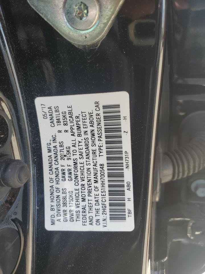 Photo 12 VIN: 2HGFC1E51HH700548 - HONDA CIVIC 